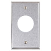 Angle View: Alarm Controls RP-22 Single Gang Faceplate
