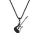 thumbnail image 1 of Guitar Pendant Men's Tium Steel Necklace, 1 of 2