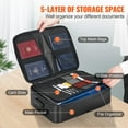 thumbnail image 4 of Dosaele Fireproof Document Bag Document Box with Lock Zipper Closure 14.17x10.63x4.13 in 2000? Fireproof & Waterproof Money Bag Safe Storage for Money Documents Jewelry and Passport, 4 of 9
