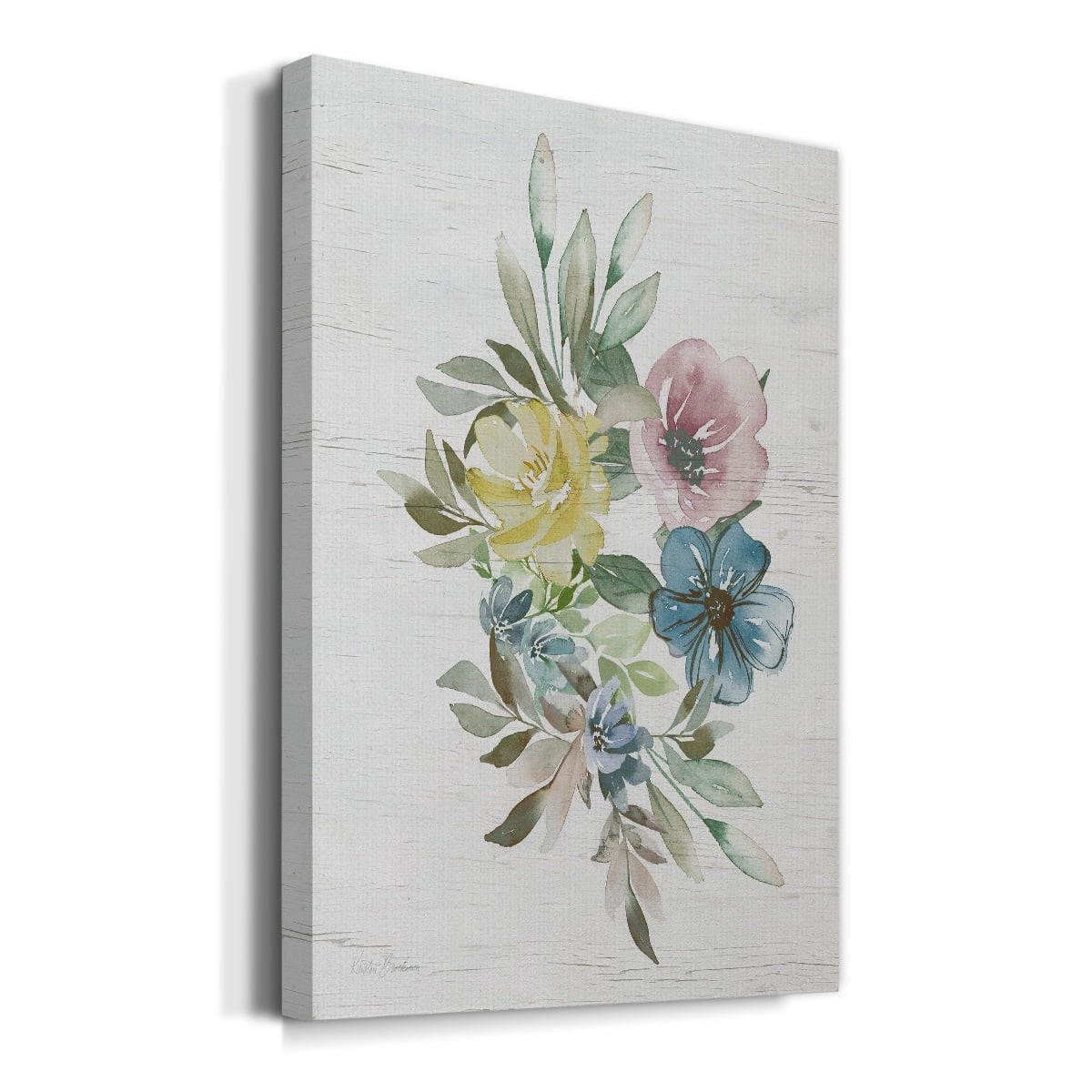 Spring Meadow Arrangement I Premium Gallery Wrapped Canvas - Ready to Hang