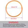 thumbnail image 2 of Unique Bargains 20cm Silicone Rubber Gasket Sealing Ring Sealer Accessory for Pressure Cookers, 2 of 5