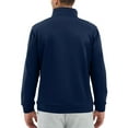 thumbnail image 4 of Homeyce Mens Quarter Zip Sweatshirts Stand Collar Long Sleeve Sweatshirt Lightweight Casual Active Pullover 1/4 Zip Solid Color Fall Sweatshirt with Pocket,Dark Blue L, 4 of 7