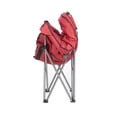 thumbnail image 2 of Mac Sports Repliable Club Extérieur Rembourré Camping Chair W / Sac de Transport, Vin Red, 2 of 4