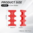 thumbnail image 2 of 2Pcs Japanese Coin Holder, Portable JPY Coin Organiser Dispenser Coin Hard Case Storage 6 Slots, Great for Home, Office, Collection, Red, 2 of 6