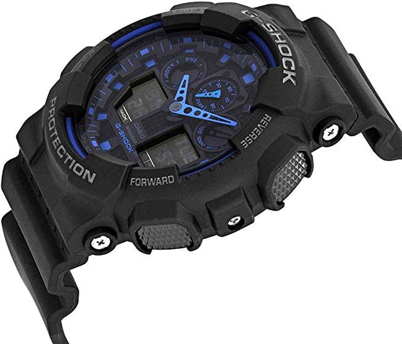 Casio G-Shock Men's Watch in Resin with Anti Slip Over Sized Buttons - Water Resistant & Anti Magnetic