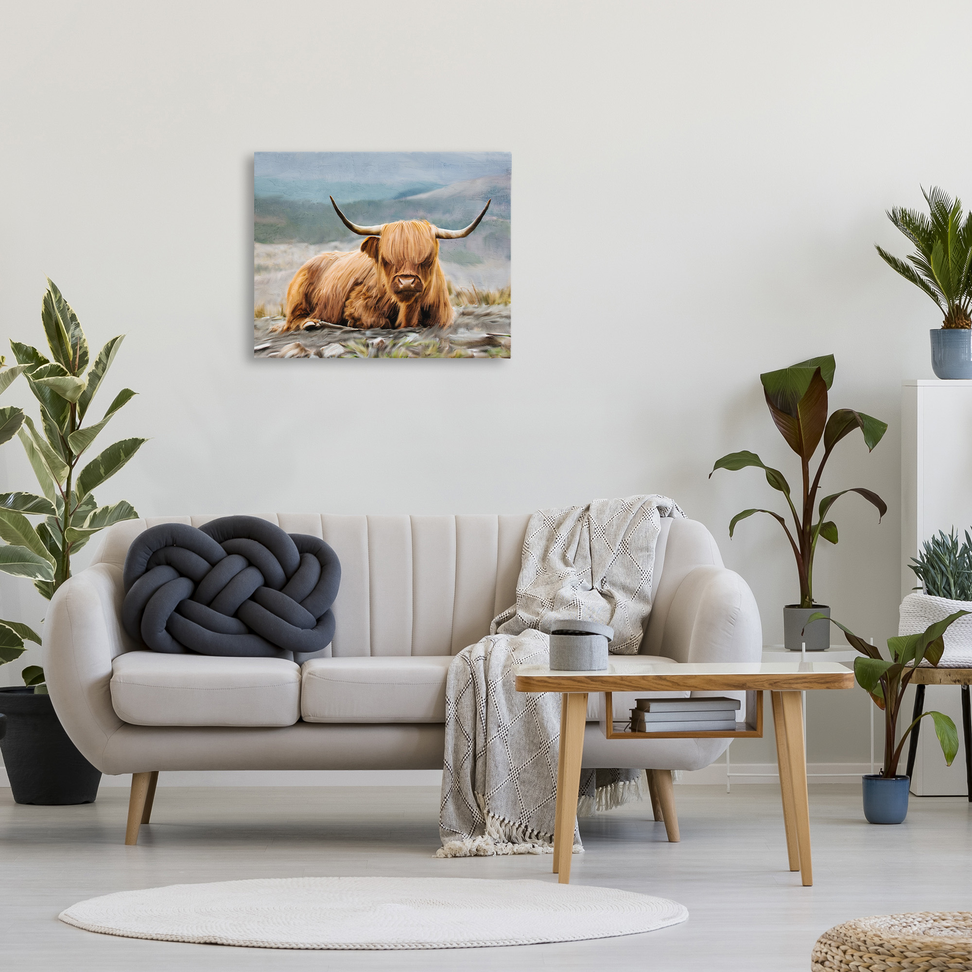 Stupell Industries Cattle Resting in Nature Animals & Insects Photography Gallery Wrapped Canvas Art Print Wall Art, 30 x 24