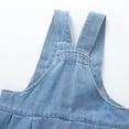 thumbnail image 6 of Karoyedx Baby Overalls Baby Girls Overalls Baby Denim Romper Outfits Infant Girls Jeans Jumpsuit Blue Size,6-12 Months, 6 of 8