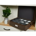 thumbnail image 5 of Covermates Keepsakes Dish Storage Box - Stackable, Reinforced Handles, China Storage, Brown Heather, 5 of 7