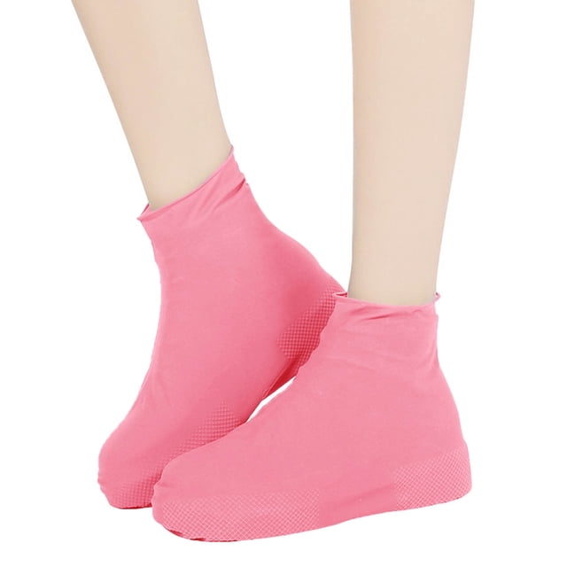 Couvre-chaussures Imperméables, Surchaussures en Silicone Réutilisables, Protecteurs de Chaussures pour Pluie, Neige, Désert, Plage, Boue, Routes, Haute Couverture
