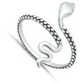 thumbnail image 4 of Rattlesnake Serpent Snake Ring .925 Sterling Silver Band Jewelry Female Male Unisex Size 6, 4 of 4