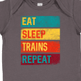thumbnail image 4 of Inktastic Eat Sleep Trains Repeat Boys or Girls Baby Bodysuit, 4 of 5
