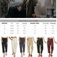 thumbnail image 2 of Pantalones largos casuales para mujer, pantalones de cintura alta para mujer, pantalones cargo elegantes, pantalones de verano para mujer, pantalones de pana lisos, pantalones de otoño,, 2 of 5