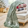 thumbnail image 3 of Better Homes & Gardens Christmas Tree Cozy Knit Oversized Couch Throw Blanket for All Ages, 3 of 4