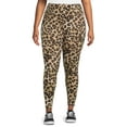 thumbnail image 2 of Feathers Women's Plus Fleece Leggings, 26” Inseam, 5-Pack, Sizes 1X-5X, 2 of 5