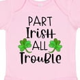 thumbnail image 4 of Inktastic Part Irish All Trouble St. Patrick's Day with Green Clovers Boys or Girls Baby Bodysuit, 4 of 5