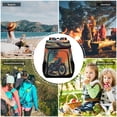 thumbnail image 7 of 36 Can Large Insulated Backpack Cooler, Leakproof Lunch Bag for Work, Picnics, Hiking, Biking & Outdoor Activities, Reusable Travel Tote with Multiple Pockets Retro Bike Tropical Sunset, 7 of 7