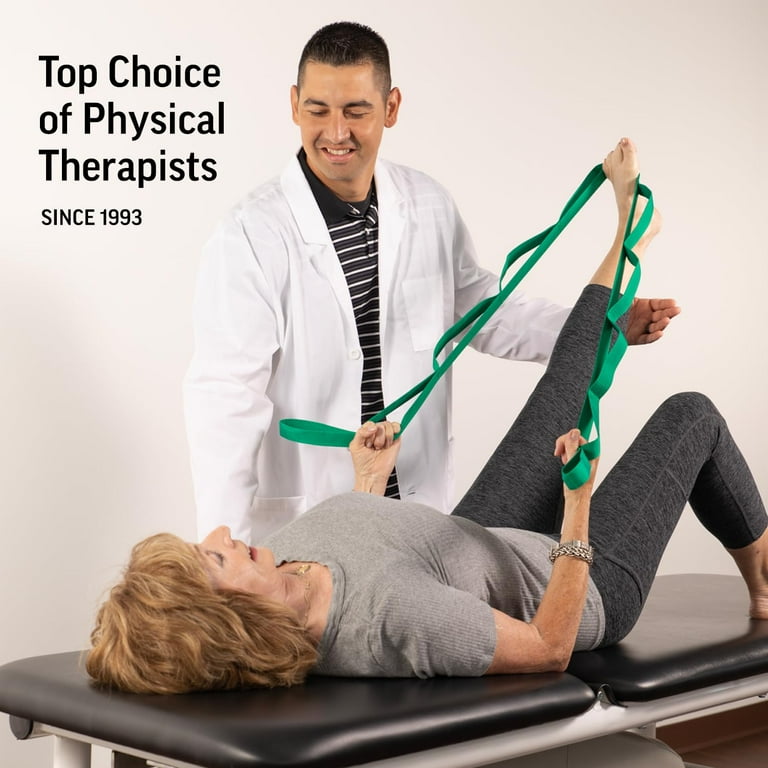 The Original Stretch Out Strap with Exercise Book Top Choice Stretch Out Straps for Physical Therapy Yoga Stretching Strap or Knee Therapy Strap by