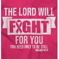 thumbnail image 2 of Breast Cancer Lord Will Fight For You Womens Slim Fit Graphic Tee Brisco Brands S, 2 of 5