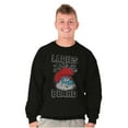 thumbnail image 4 of Papa Smurf Ladies Love the Beard Cool Men Big & Tall Sweatshirt Brisco Brands 4X, 4 of 5