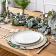 thumbnail image 2 of Green Eucalyptus African Women Round 13 Inch Placemats Set of 8, Spring Leaves Botanical HeatResistant Non Slip Place Mats for Dining Table, Wipeable Braided Kitchen Table Mats for Housewarming, 2 of 9