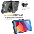 thumbnail image 2 of LG G5 Case, [SUPER GUARD] Dual Layer Protection With [Built-in Screen Protector] Holster Locking Belt Clip+Circle(TM) Stylus Touch Screen Pen (Blue), 2 of 6