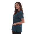 thumbnail image 2 of Just Love Solid Scrub Top for Women with Pockets and V-Neck - Comfortable and Professional Medical Uniform (Carribean Blue, Medium), 2 of 3