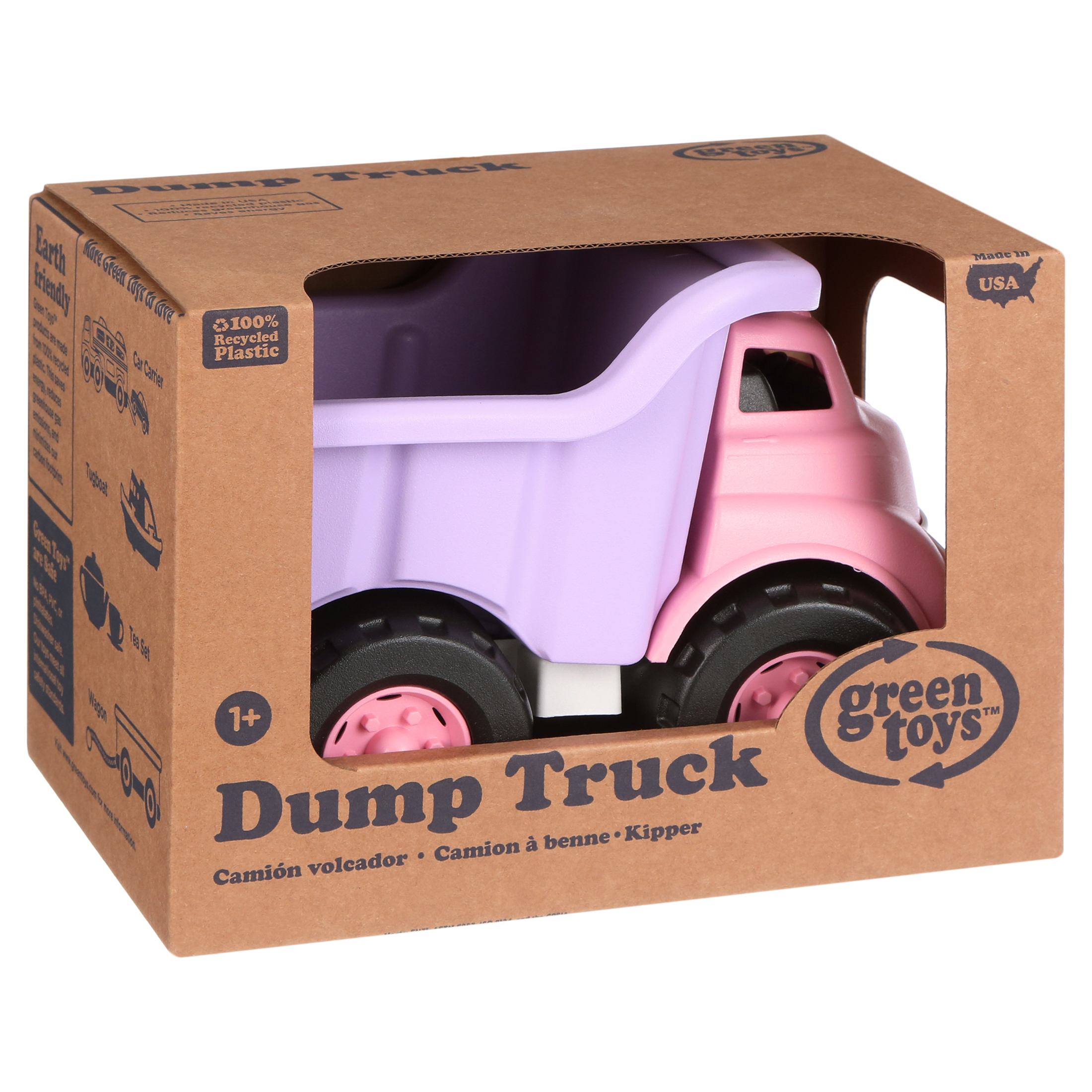 Green Toys Pink Dump Truck, for Toddlers Ages 1+ Made from 100% recycled plastic - image 5 of 10