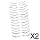 thumbnail image 1 of 2x Plantilla de Pestañas de Simulación de Parche de Pegatinas de Pestañas Inferiores, Tiras de Pestañas DIY Pestañas Postizas de Pestañas Inferiores P 2 piezas, 1 of 10