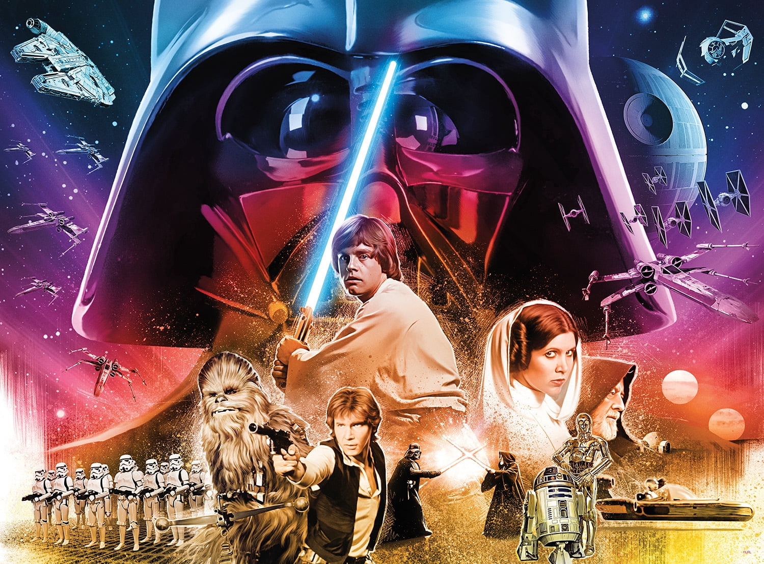 Buffalo Games Silver Select Star Wars the Rebels Journey 1000-Piece Interlocking Jigsaw Puzzle for Adults Ages 14+