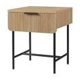thumbnail image 3 of Pemberley Row MDF Coastal Oak Side Table Rectangular Fluted 18.5", 3 of 5