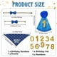 thumbnail image 2 of Artículos para fiestas de cumpleaños de perros, set de pañuelos para fiestas de cumpleaños de perros con corbata, sombrero y números, atuendo azul para cumpleaños de perro., 2 of 6