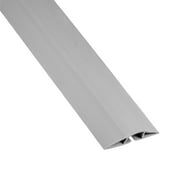 Cordinate 10 Ft Floor Cord Cover, Rubber, Low Profile, Cable Protector, Gray, 49627