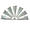 thumbnail image 2 of Zeckos Rusty Galvanized Metal Half Windmill 30.5 inch Set of 2, 2 of 8