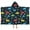 DarkBlue Dinosaurs Clouds-2, variant on DarkBlue Dinosaurs Clouds Rainbows Pattern Hooded Bath Towel，50"x30" for Ages 3 To 12 Kids, Quick Dry Lightweight Soft Microfiber Hood Beach Towel Cover Up for Kids