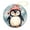 pattern-1, variant on Ceramics Ornaments Penguin Christmas Double Sided Porcelain 3 Inch Gift for Baby Boy Girl for Boys Girls Round Ceramic Christmas Decoration Holiday Present