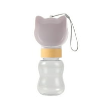 Pet Travel Water Bottle, Portable Dog Water Dispenser with Food Container, Leak-Proof Outdoor Drinking Cup for Dogs and Cats on The Go