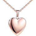 thumbnail image 1 of Stylish Stainless Steel Locket Necklace with Cable Chain 19.7 Inch for Women(Large), 1 of 5