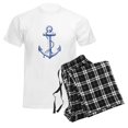 thumbnail image 6 of CafePress - Vintage Navy Blue Anchor Pajamas - Men's Light Loose Fit Cotton Pajama Set, 6 of 7
