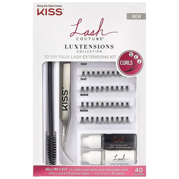 Kiss Lash Couture Luxtension Cluster Kit 1.0 ea Pack of 2