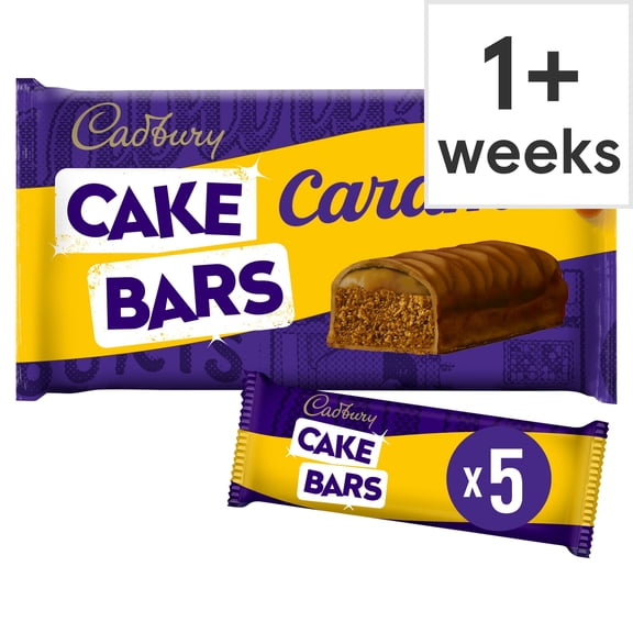 Cadbury CaramelÂ ChocolateÂ Cake Bars 5Â pack, Imported from Britain