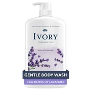 Ivory Mild and Gentle Body Wash, Lavender Scent, for All Skin Types, 35 fl oz