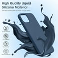 thumbnail image 2 of Liquid Silicone Case for iPhone 13 (6.1''), [Scratch-Resistant, Anti-Fingerprint, Shockproof] Protective Slim Fit Phone Case, 4-Layer Cover with Microfiber Lining, Silky-Soft Touch, Navy Blue, 2 of 14