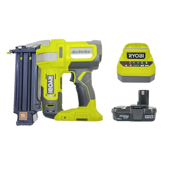 RYOBI 18V ONE AirStrike 18GA Brad Nailer Kit (Bulk Packaged) P321K