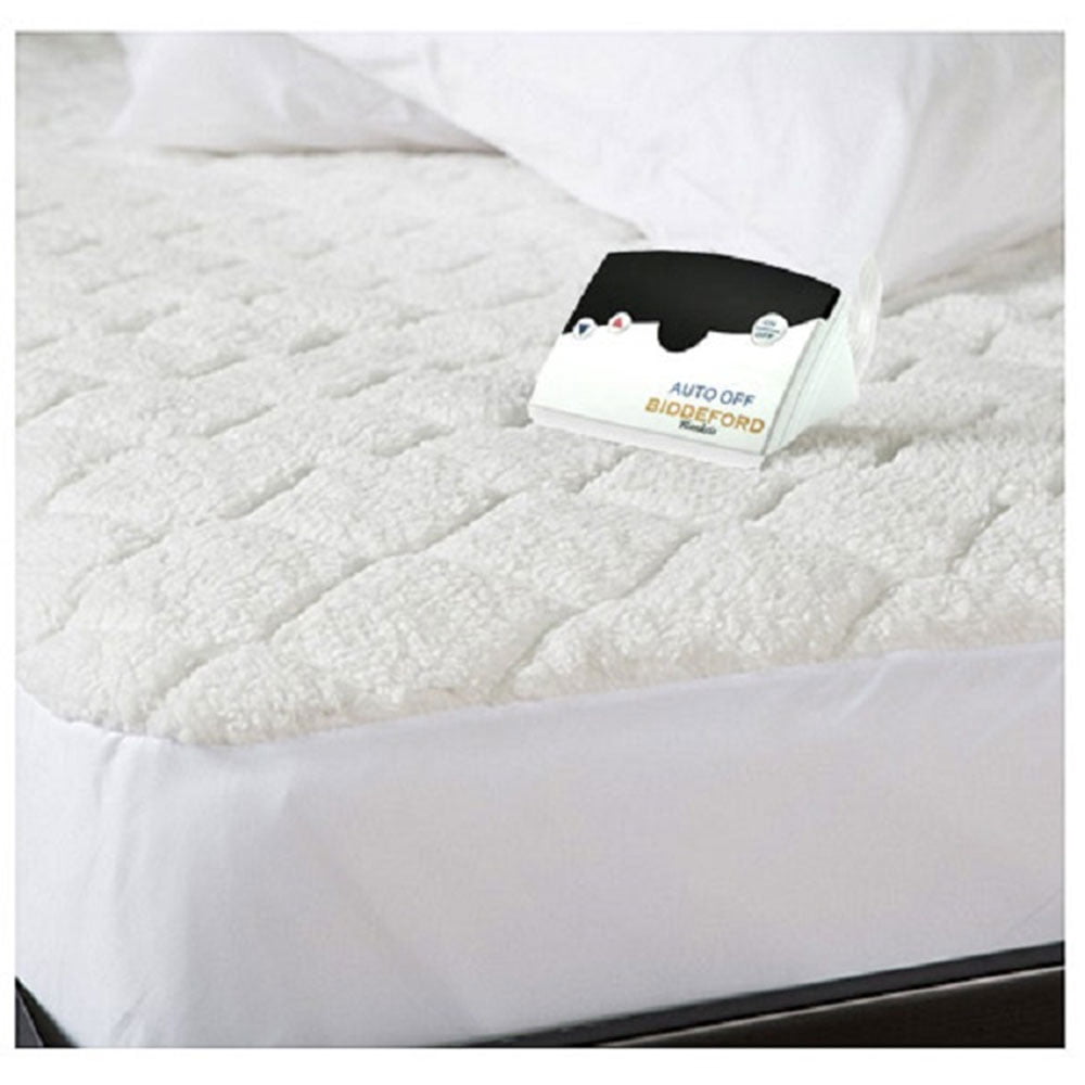 Biddeford Quilted Sherpa Electric Heated Mattress Pad Twin