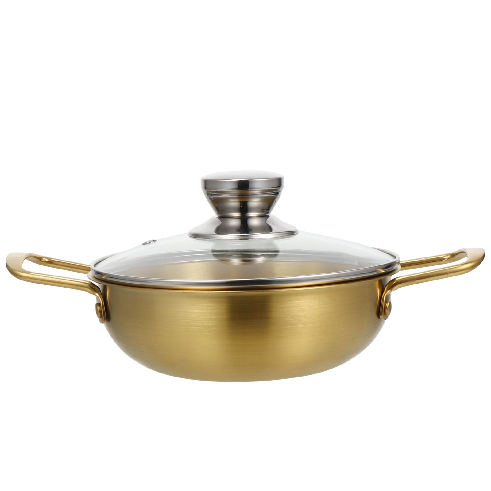 Homemaxs 1 Set of Stainless Steel Ramen Pot Household Binaural Stockpot