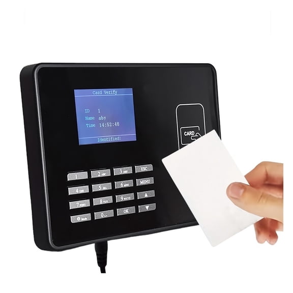 Time Clock,Attendence Machine Proximity RFID IC NFC Card Time Attendance Machine Smart Card Clock System Employee Assistance ,Versatile Punching Options