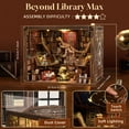 thumbnail image 3 of Kit de biblioteca para libros DIY Book Nook, estantería en miniatura para casa de muñecas, 3 of 8