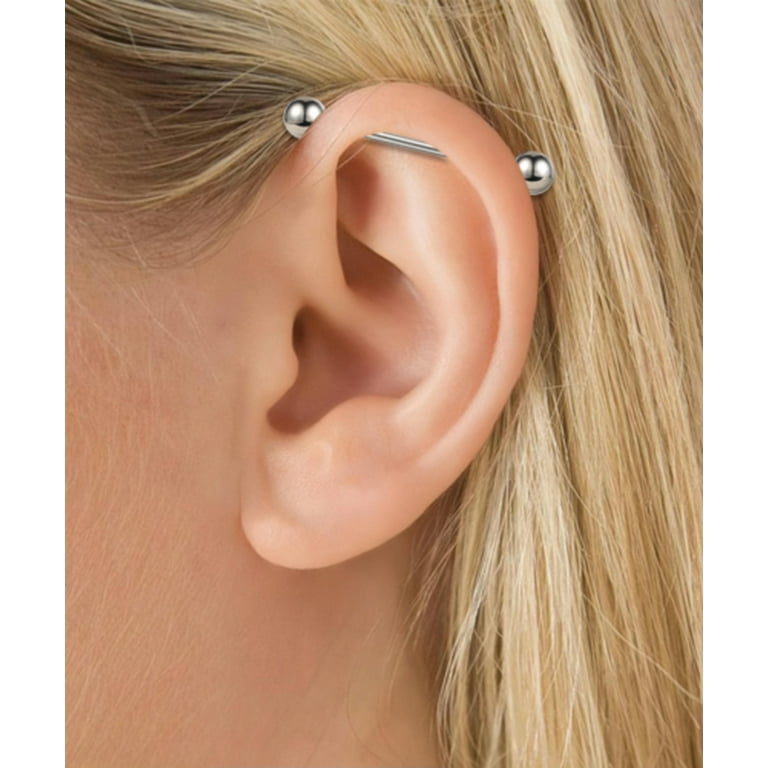 Cartilage Earrings Piercing Helix Argint 12mm-60mm Stainless Steel