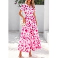 thumbnail image 3 of Vestido largo PRETTYGARDEN para mujer con estampado floral bohemio de verano, 3 of 9