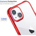 thumbnail image 3 of For iPhone 14 iPhone 13 Case Clear, Transparent Shockproof Bumpers Phone Cases for iPhone 13/14, 3 of 6